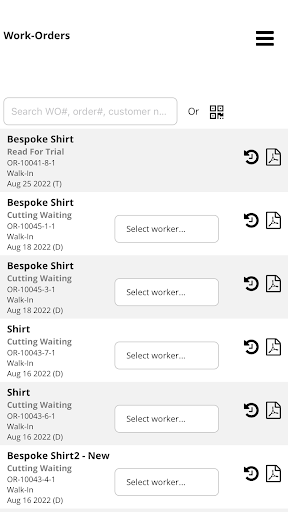 EasyTailorApp.com Screen 2