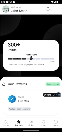 Screenshot of Persephone Bakery Rewards