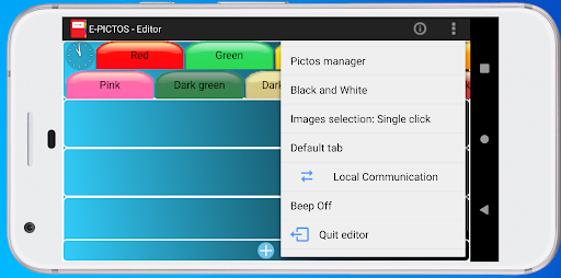 Android application E-PICTOS screenshort