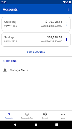 Hamlin Bank Mobile Banking Screen 3