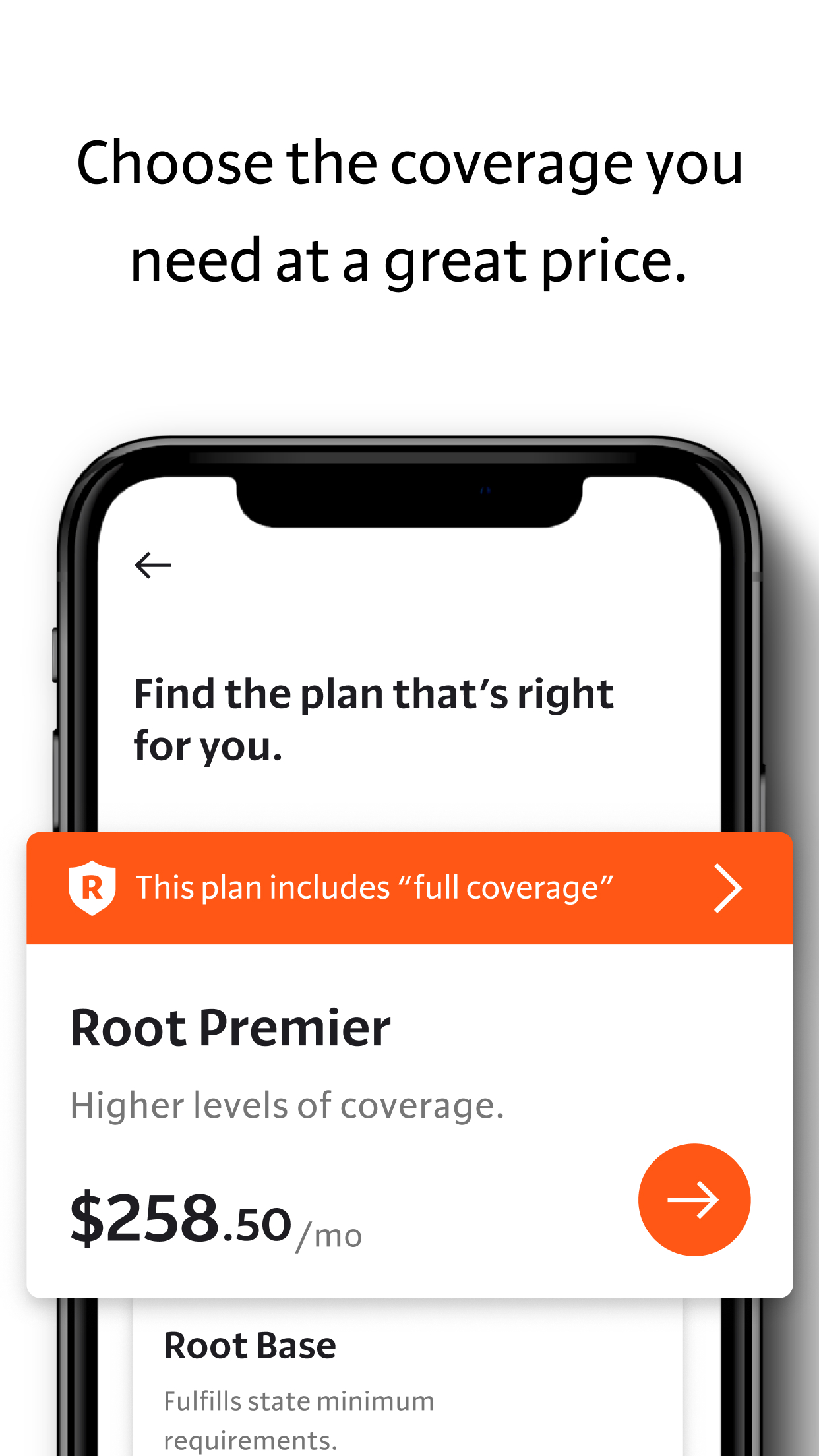 Root: Better car insurance Screen 3