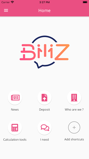 Android application Biliz screenshort