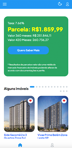 Simulador de Renda Imóveis Screen 2