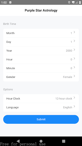 Android application Purple Star Astrology screenshort