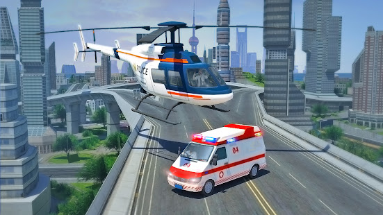 Flying Car Ambulance Game 2021:Modern Heli Games 1.2.3 APK screenshots 15