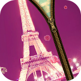 Paris Love Zipper Lock Screen icon