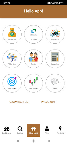 Android application Snowball Financials screenshort