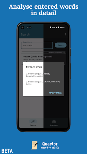 Quaetor - Latin App Screen 2