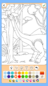 Dino Coloring Game