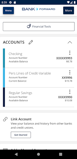 Bank Forward Screen 2