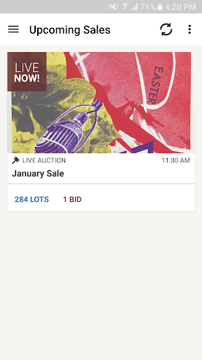 Android application Dumbo Auctions screenshort