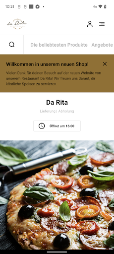 Android application Da Rita screenshort