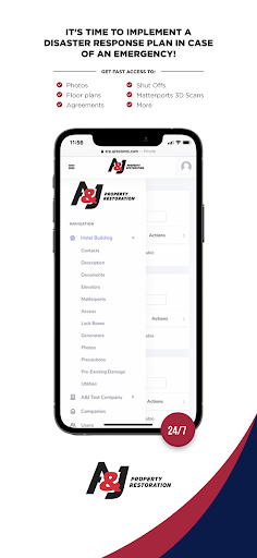 Android application A&J Restoration ERP screenshort