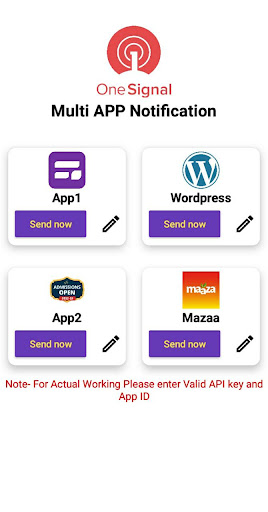 Multi App Onesignal Screen 2
