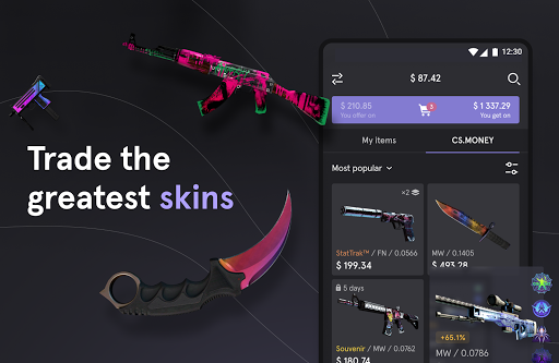 Android application CS.MONEY ‒ Trade CS:GO skins screenshort