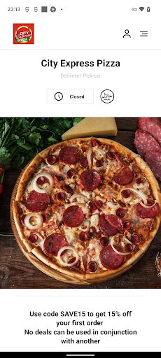 Android application City Express Pizza Ipswich screenshort