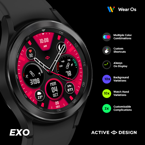 Android application Exo Analog Watch Face screenshort