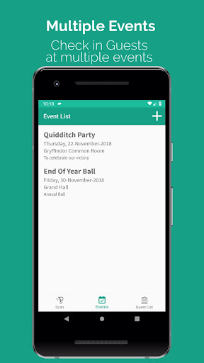 Check In Event Manager Screen 2