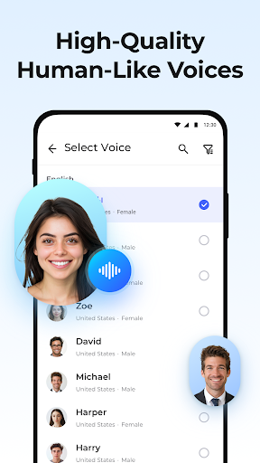 Screenshot of Text to Speech - AI Reader