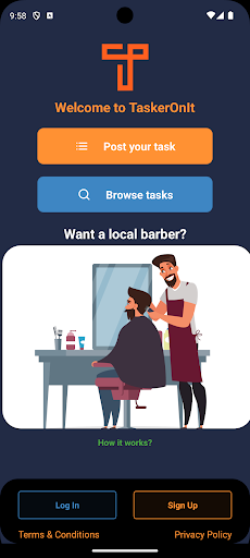 Android application TaskerOnIt screenshort