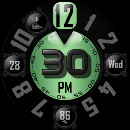 [SSP] - Bold Analog Watch Face Screenshot