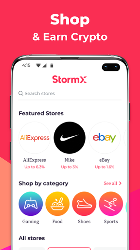Stormx Shop And Earn Or Play And Earn Free Crypto By Stormx Singapore Pte Ltd Google Play Japan Searchman App Data Information