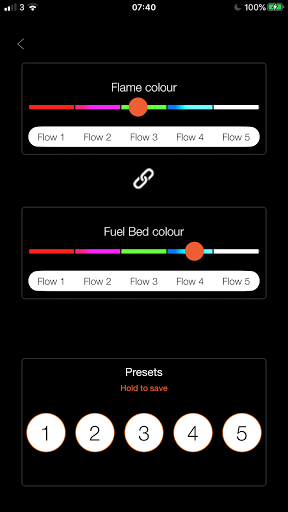 Flamerite Fire eControl Screen 2