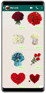 Imágen 4 WASticker - Amor flores android