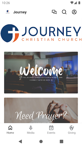 Android application Journey Christian Church - NY screenshort