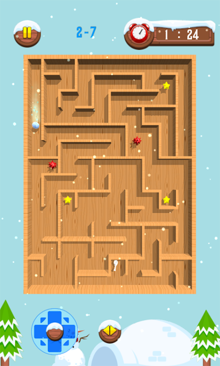 #9. Maze & Snow Ball (Android) By: TEAMSID GAMES