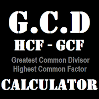 GCD Greatest Common Divisor -