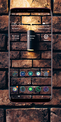 Android application Brick Wall Wallpaper screenshort