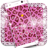 Diamond pink leopard theme icon
