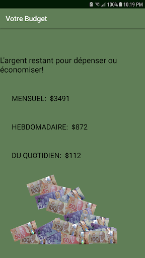 Votre Budget Screen 3
