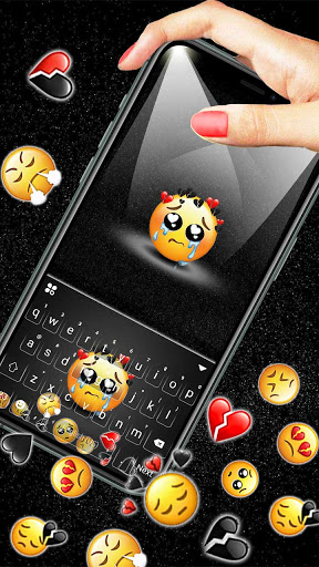Gravity Sad Emojis Theme Screen 2