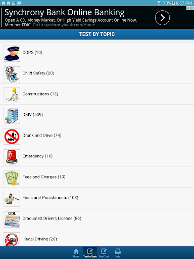 Android application Pennsylvania Driving Test screenshort