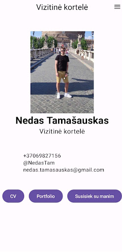 Android application NedasCV screenshort