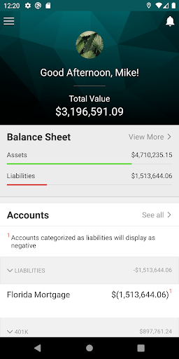 NHTrust Financial Advisors Screen 2