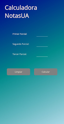 Android application Notas UA screenshort