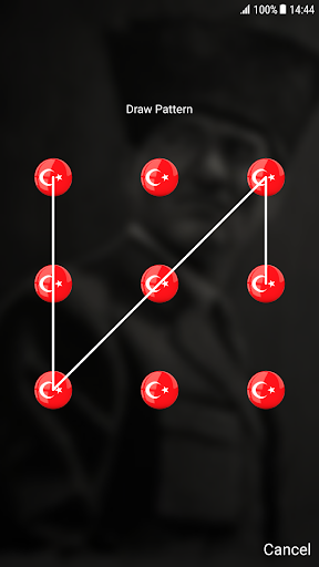 Atatürk Pattern Lock Screen Screen 2