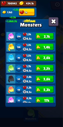 IdleMonsterInc Screen 2