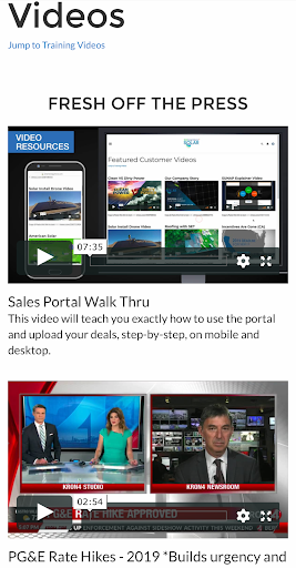 SET Sales Portal Screen 3