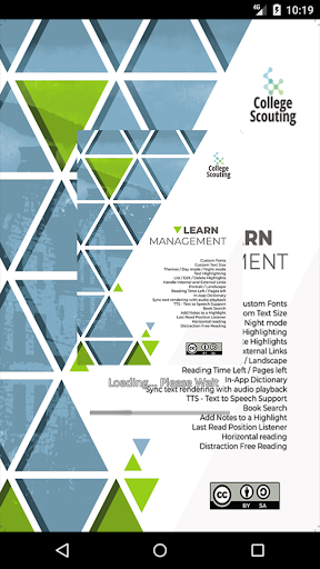 Android application Learn Management screenshort