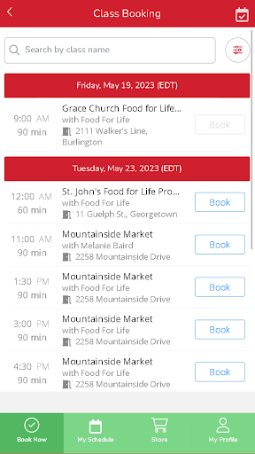 Android application Food for Life screenshort