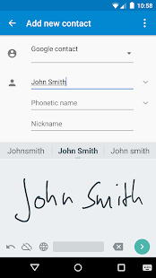 Google Handwriting Input Screenshot