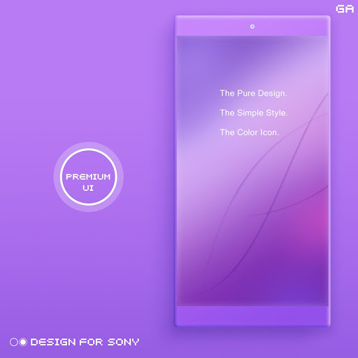 Android application COLOR™ Theme | Purple XPERIA screenshort