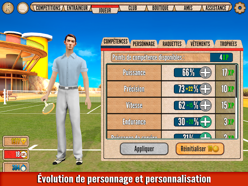 Télécharger Tennis : Jeu des Années Folles — jeu de sport  APK MOD (Astuce) 3