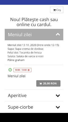Android application Restaurant Vegetarian Cris screenshort