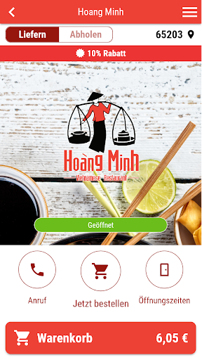 Android application Hoang Minh screenshort