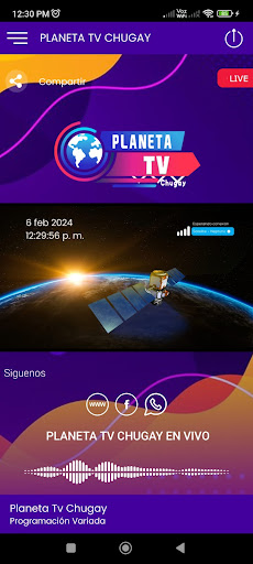 Android application Planeta Tv Chugay screenshort